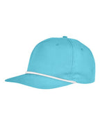 Big Accessories Golf Cap - Turquoise/ White