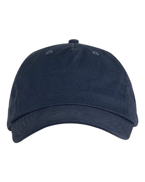 Big Accessories Brushed Twill Cap - Navy