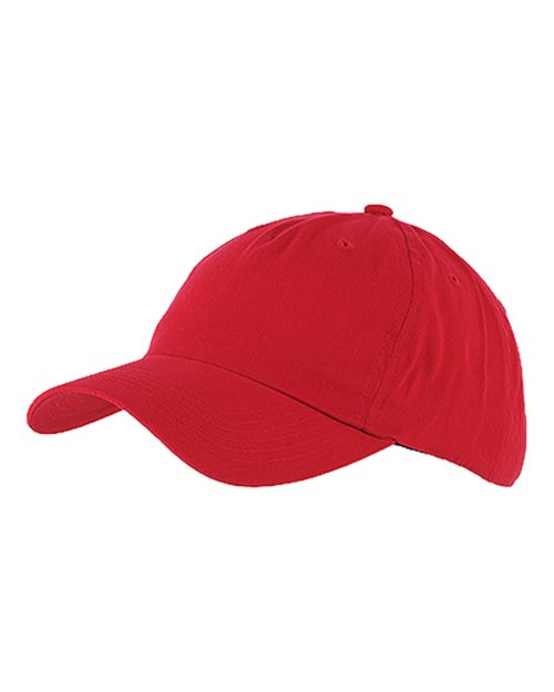 Big Accessories Brushed Twill Cap - Red