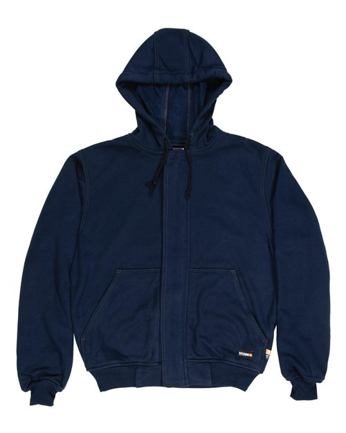 Berne Apparel Men's Tall Flame-Resistant Hooded Sweatshirt - Navy