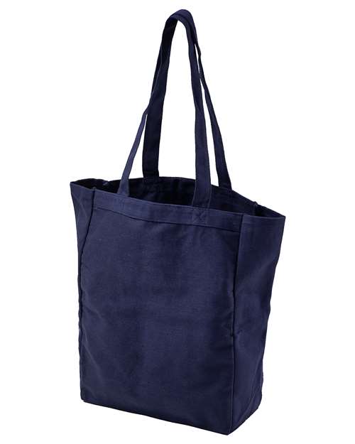 BAGedge Canvas Book Tote - Navy