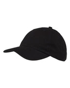 Big Accessories Youth Classic Brushed Twill Cap - Black