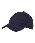 Big Accessories Youth Classic Brushed Twill Cap - Navy