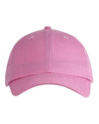 Big Accessories Youth Classic Brushed Twill Cap - Pink