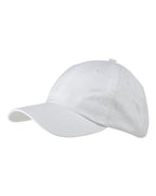 Big Accessories Youth Classic Brushed Twill Cap - White