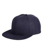 Big Accessories Flat Bill Sport Cap - Navy/ Navy