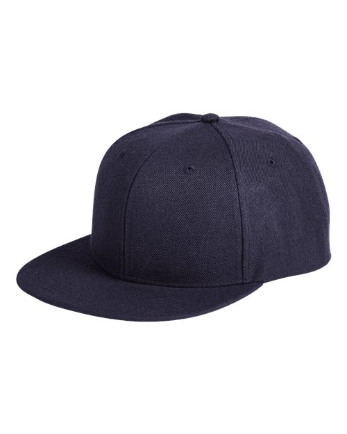 Big Accessories Flat Bill Sport Cap - Navy/ Navy