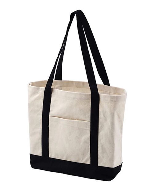 BAGedge Canvas Tote - Natural/ Black