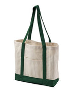 BAGedge Canvas Tote - Natural/ Forest