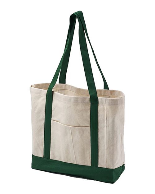 BAGedge Canvas Tote - Natural/ Forest