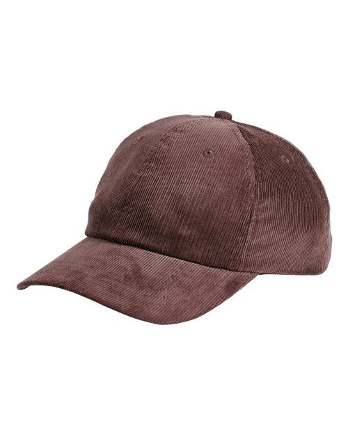 Big Accessories Corduroy Cap - Brown