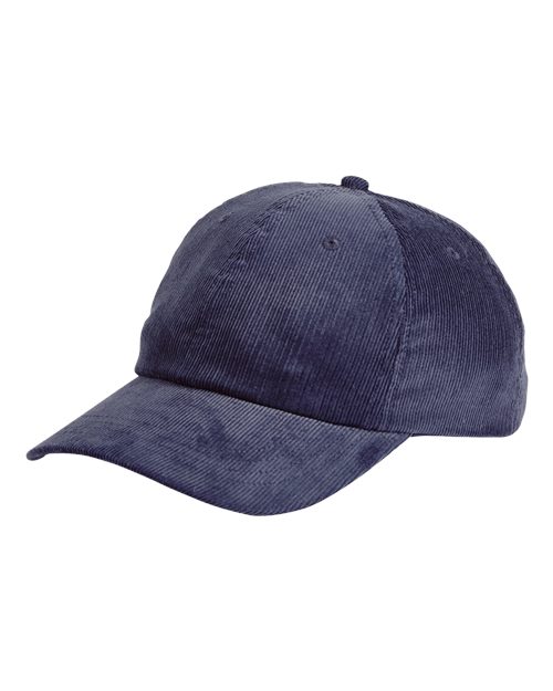 Big Accessories Corduroy Cap - Navy