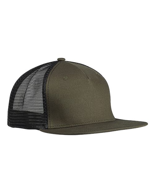 Big Accessories Surfer Trucker Cap - Olive/ Black