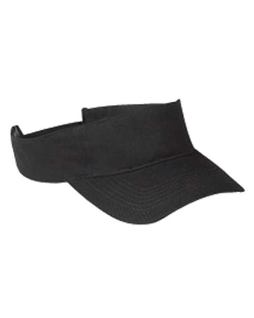 Big Accessories Chino Twill Visor - Black
