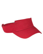 Big Accessories Chino Twill Visor - Red