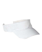 Big Accessories Chino Twill Visor - White