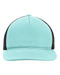 Big Accessories Bend Foam Trucker Cap - Aquamarine/ Black