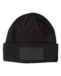 Big Accessories Patch Beanie - Black