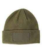 Big Accessories Patch Beanie - Olive