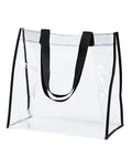 BAGedge Clear PVC Tote - Black