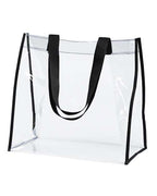 BAGedge Clear PVC Tote - Black