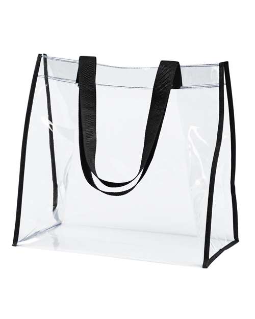 BAGedge Clear PVC Tote - Black
