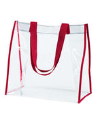 BAGedge Clear PVC Tote - Red