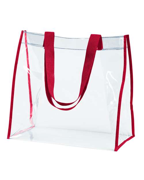 BAGedge Clear PVC Tote - Red