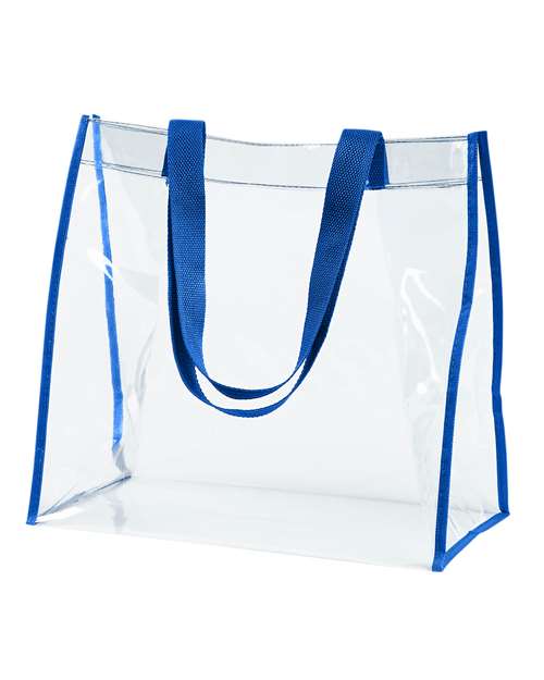 BAGedge Clear PVC Tote - Royal