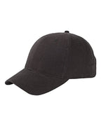 Big Accessories Youth Brushed Twill Cap - Black