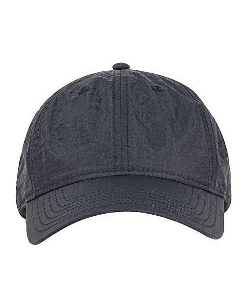 Big Accessories Crinkle Nylon Cap - Black