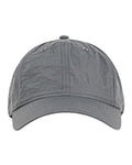 Big Accessories Crinkle Nylon Cap - Dark Grey