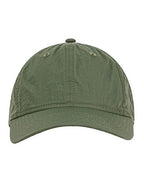 Big Accessories Crinkle Nylon Cap - Olive