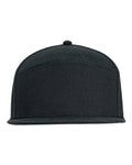 Big Accessories Hybrid Flat Bill Cap - Black
