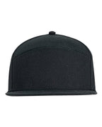 Big Accessories Hybrid Flat Bill Cap - Black