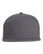 Big Accessories Hybrid Flat Bill Cap - Dark Grey