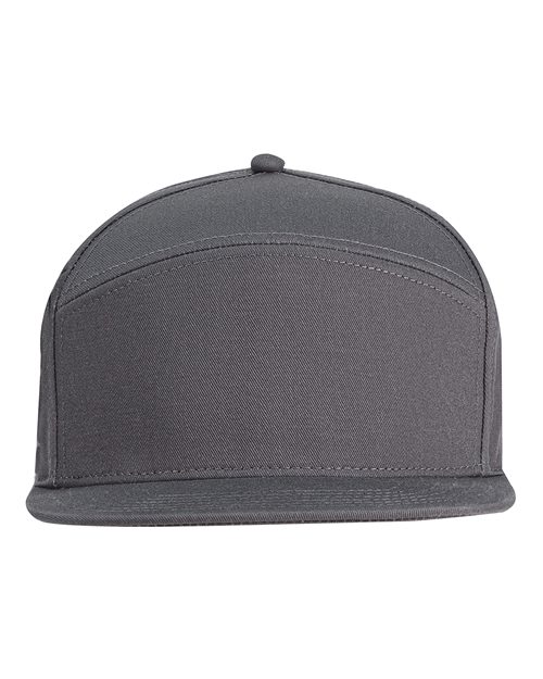 Big Accessories Hybrid Flat Bill Cap - Dark Grey
