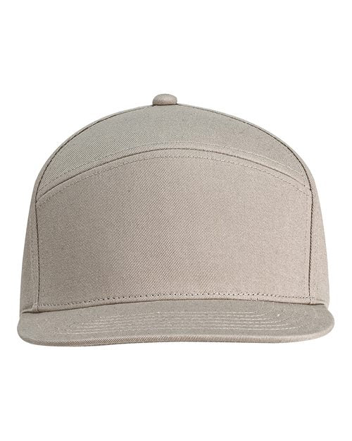 Big Accessories Hybrid Flat Bill Cap - Light Khaki