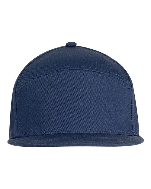 Big Accessories Hybrid Flat Bill Cap - Navy