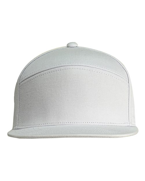 Big Accessories Hybrid Flat Bill Cap - White