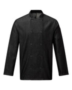 Artisan Collection by Reprime Unisex Denim Chef's Jacket - Black Denim