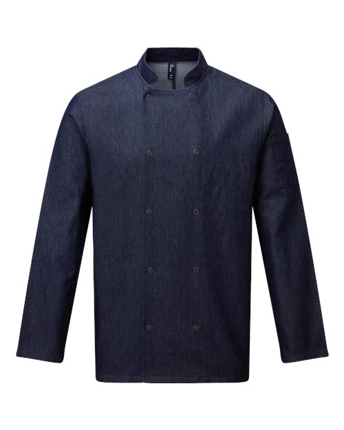 Artisan Collection by Reprime Unisex Denim Chef's Jacket - Denim Blue