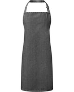 Artisan Collection by Reprime Recycled Bib Apron - Black Denim