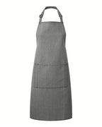 Artisan Collection by Reprime Recycled Pocket Bib Apron - Grey Denim