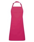 Artisan Collection by Reprime Recycled Pocket Bib Apron - Hot Pink
