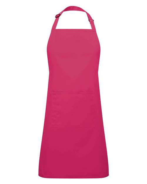 Artisan Collection by Reprime Recycled Pocket Bib Apron - Hot Pink