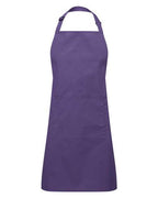 Artisan Collection by Reprime Recycled Pocket Bib Apron - Purple