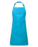 Artisan Collection by Reprime Recycled Pocket Bib Apron - Turquoise
