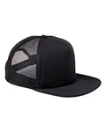 Big Accessories Foam Front Trucker Cap - Black/ Black