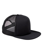 Big Accessories Foam Front Trucker Cap - Black/ Black